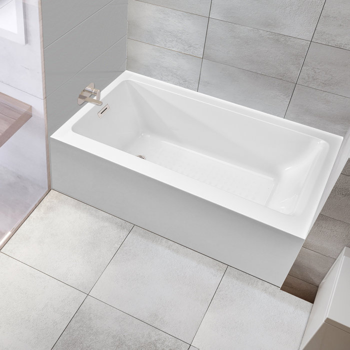 WoodBridge 60" x 32" Alcove Soaking Bathtub & Reviews Wayfair
